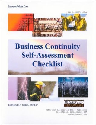 Read online Business Continuity Program Self-Assessment Checklist - Edmond D. Jones | ePub