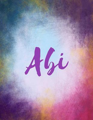 Read online ABI: ABI Personalized Sketchbook/ Journal. Large 8.5 X 11 ABI Name Blank Book Cover. Attractive Bright Watercolor Wash Purple Pink Orange & Blue Tones. Watercolor Paint Splash Theme Sketchpad Journal Book for Writing Drawing and Dreaming In. - Sacred Name Journals | PDF